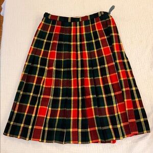 Vintage Kinloch Anderson Wool Kilt Blue & Red Size Small Scotland Tartan Plaid